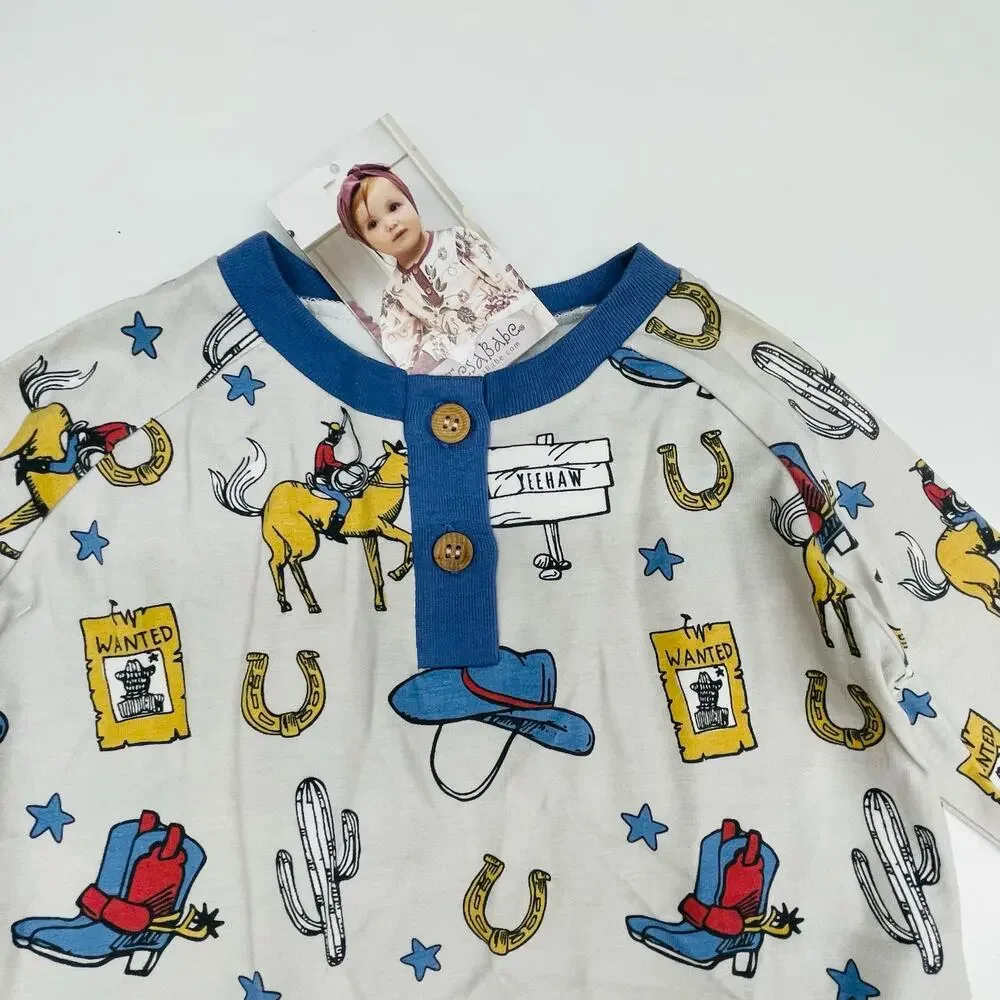 NWT Tesa Babe 18-24M Giddy Up Pant Set - Picture 3 of 4